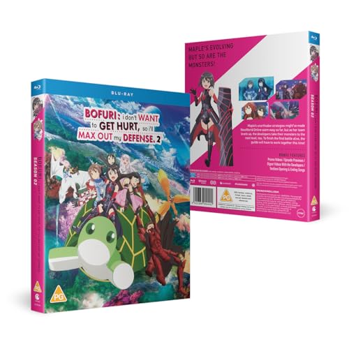 Blu-ray case for “Bofuri: I Don't Want To Get Hurt” Season 2 anime.