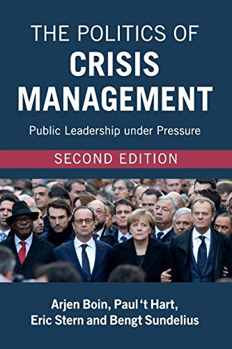 Book cover: "The Politics of Crisis Management," second edition, with crowd image.