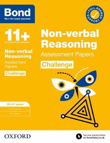 Yellow cover with “11+ Non-verbal Reasoning” text and a blue butterfly graphic.
