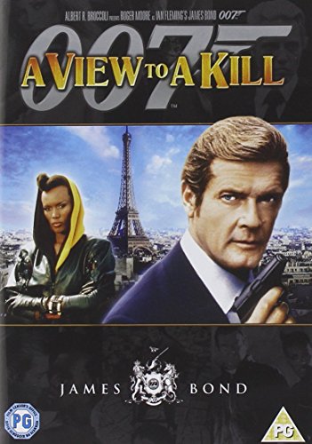 DVD cover for "A View to a Kill" with Bond and villain.