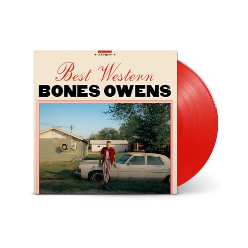 Bones Owens "Best Western" vinyl record with red disc and cover art.
