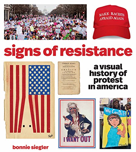 Book cover featuring protest imagery: flags, signs, and marchers.