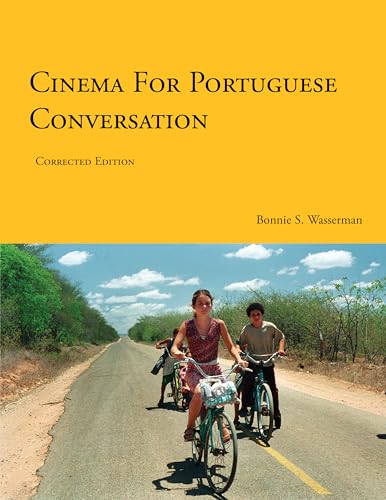 Book cover: "Cinema for Portuguese Conversation" with a road and cyclists image.