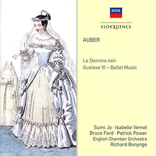 CD cover: woman in white gown, musical text, and orchestra details.