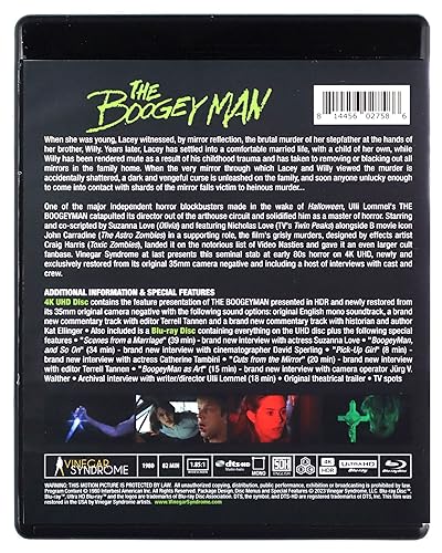 Blu-ray case for horror film "The Boogeyman" with a dark, eerie cover.