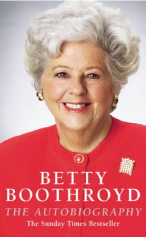 Book cover featuring a portrait of Betty Boothroyd, former House of Commons Speaker.
