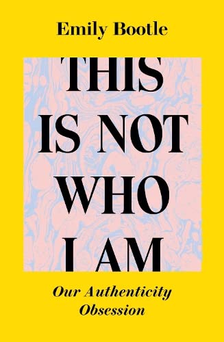 Book cover: "This Is Not Who I Am" by Emily Bootle, pink and blue.