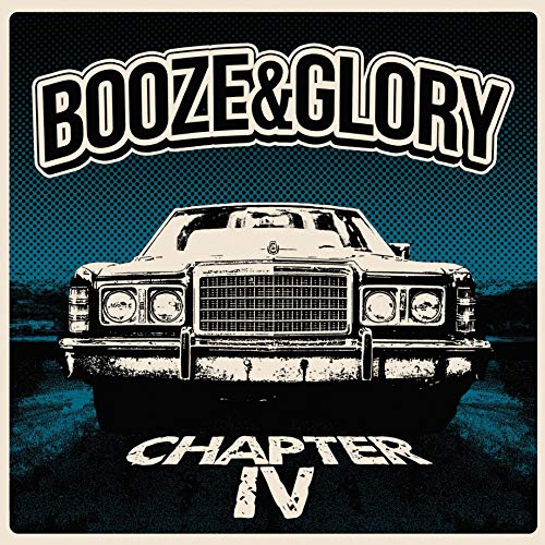 CD cover: vintage car illustration with “Booze & Glory - Chapter IV” text.