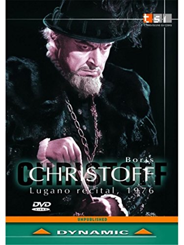 DVD cover featuring Boris Christoff in costume, 1976 Lugano recital.