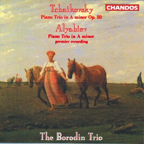 CD cover: painting of a woman with horses in a rural landscape.
