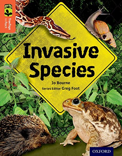 Book cover featuring a snake, snail, hedgehog, and toad with a warning sign.