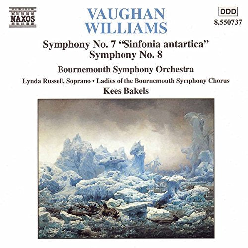 CD cover: Antarctic landscape painting with text listing composers and performers.