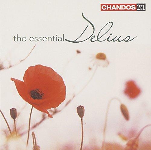 CD cover featuring red poppies and elegant cursive text: "Delius.