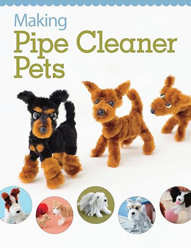 Book cover featuring handmade pipe cleaner dogs and small project examples.
