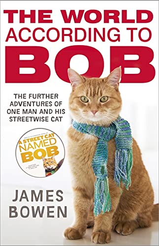 Book cover featuring an orange tabby cat wearing a blue and green knitted scarf.