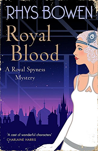 Book cover: "Royal Blood" with a flapper and city skyline.