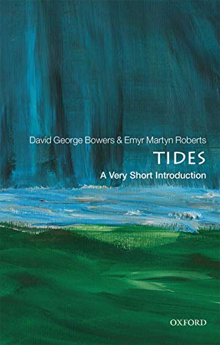 Book cover: "Tides" with abstract blue and green coastal painting.