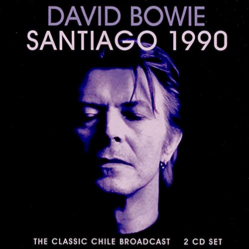 David Bowie’s portrait on a 2CD album cover, Santiago 1990.