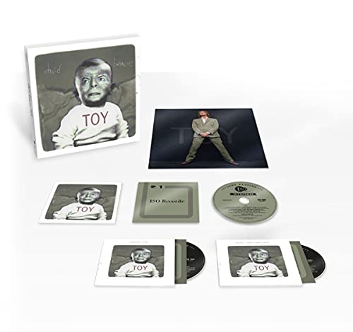 David Bowie “Toy” box set with CDs and portrait imagery.