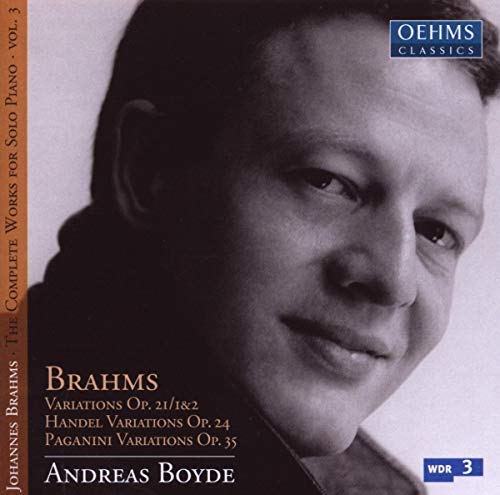 CD cover featuring a portrait of pianist Andreas Boyde, with text details.