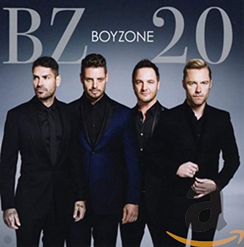 Boyzone BZ20 CD cover featuring four men in dark suits.