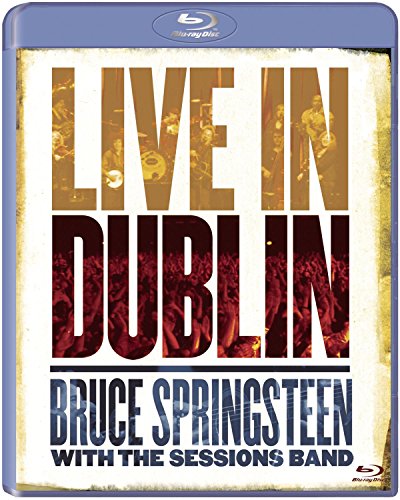 Blu-ray case for Bruce Springsteen's "Live in Dublin" concert film.