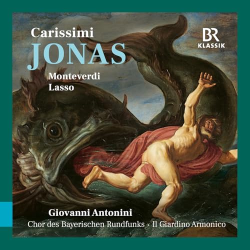 CD cover depicting a man being swallowed by a large sea creature.
