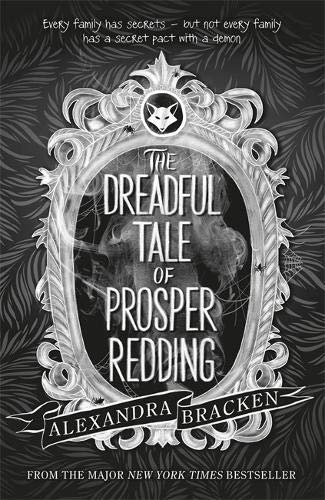 Book cover: ornate frame around title and shadowy figure, dark background.