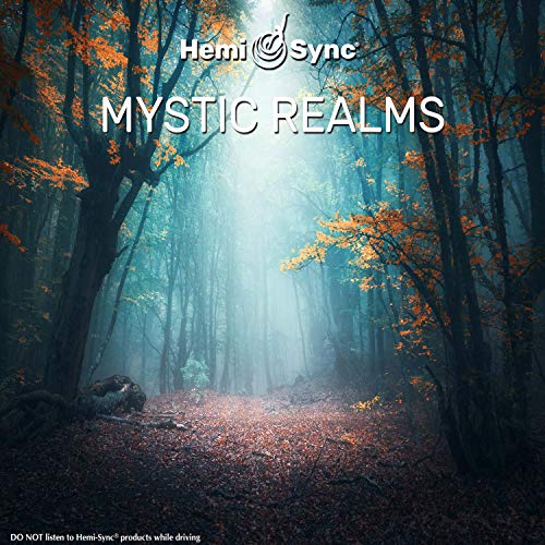 CD cover for "Mystic Realms" depicts a misty, autumnal forest scene.
