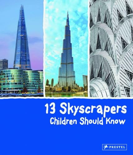 Book cover featuring three famous skyscrapers: The Shard, Burj Khalifa, and Hearst Tower.