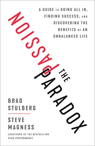 Book cover with bold red and black text, “The Passion Paradox” and author names.