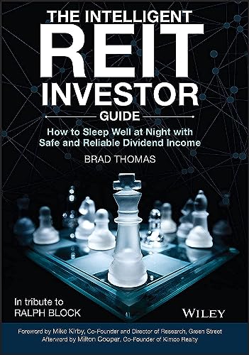 Book cover: "The Intelligent REIT Investor Guide" with chess pieces.