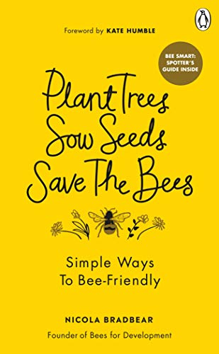 Yellow book cover with hand-lettered title and illustration of a bee.