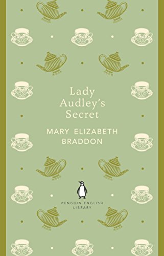Book cover with a light green background, repeating teacup and teapot pattern, and text.