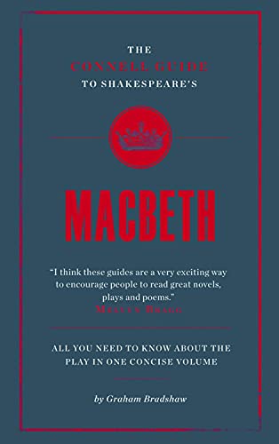 Book cover for "The Connell Guide to Shakespeare's Macbeth" with red text.
