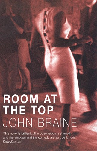 Book cover: "Room at the Top" by John Braine, featuring a couple embracing.