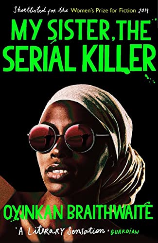 Book cover featuring a woman in a headscarf and sunglasses against a black background.