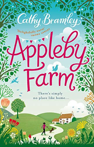 Book cover for "Appleby Farm" with illustrated countryside scene.