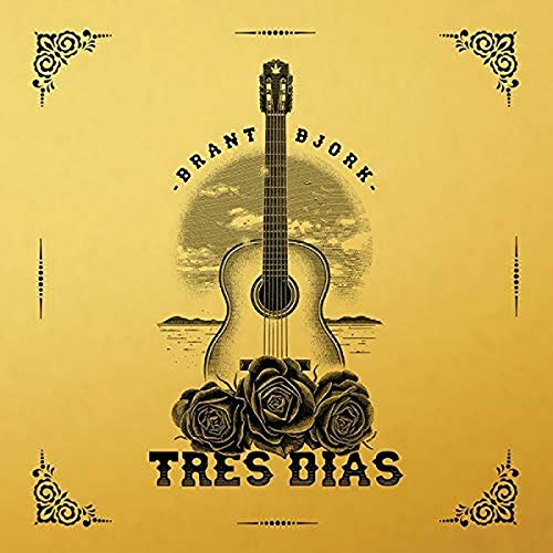 CD cover for Brant Bjork’s “Tres Dias” featuring a guitar and roses.