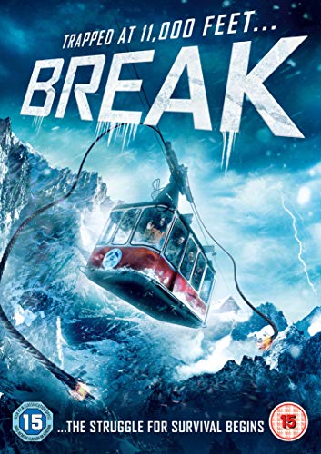 DVD cover for "Break" depicting a damaged ski lift in snowy mountains.