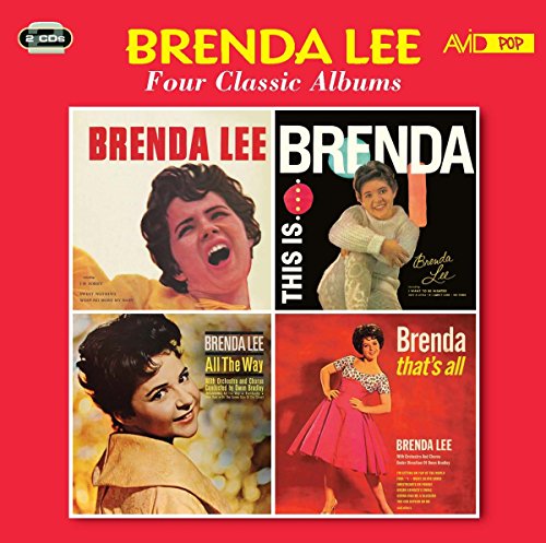 CD cover for Brenda Lee’s four classic albums, featuring her portraits.