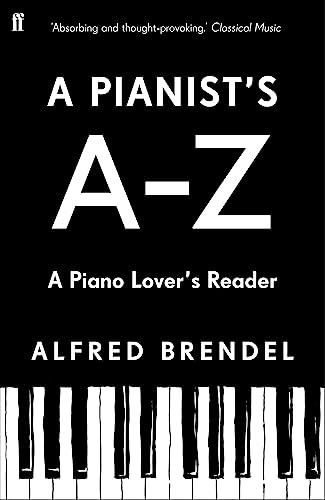 Black book cover with white text, “A Pianist’s A–Z”, and piano keys at the bottom.