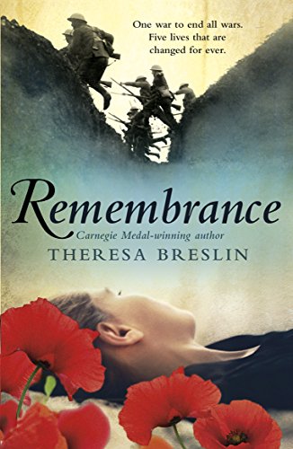 Book cover: soldiers in trenches, poppies, and a resting figure.