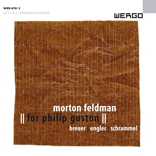 CD cover with textured brown background and black text: Morton Feldman.
