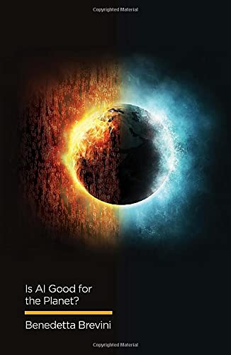 Book cover showing a globe split between fiery orange data and icy blue energy.