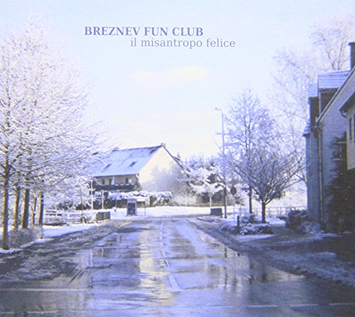 CD cover: Snowy street scene with houses, titled "Breznev Fun Club".