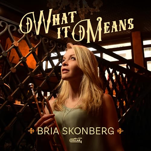 CD cover featuring Bria Skonberg, a blonde woman with a trumpet.