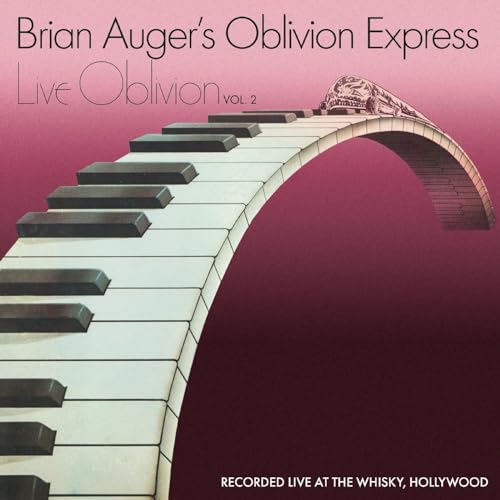 CD cover for Brian Auger’s Oblivion Express, featuring a piano keyboard arch.