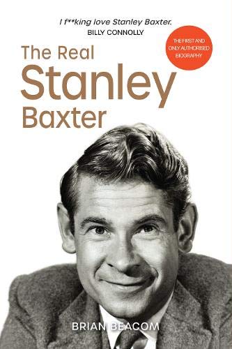 Book cover featuring a black and white portrait of Stanley Baxter.