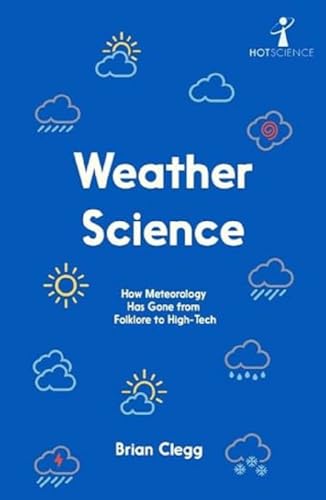 Book cover: "Weather Science" with sun, cloud, and rain icons.